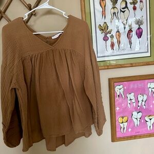 Ces Femme Gauze Boho Top